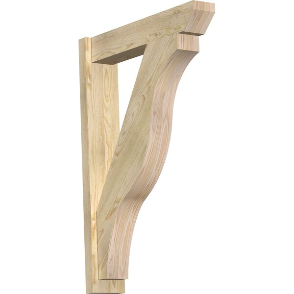 Ekena Millwork Funston Slat Rough Sawn Outlooker, Douglas Fir, 6"W x 28"D x 40"H OUT06X28X40FST06RDF - main